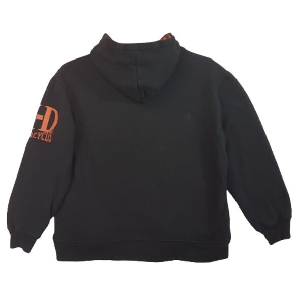 Vintage Harley-Davidson Hoodie Youth Large Y/L 12/14 Embroidered Unisex Boy Girl - Picture 2 of 14